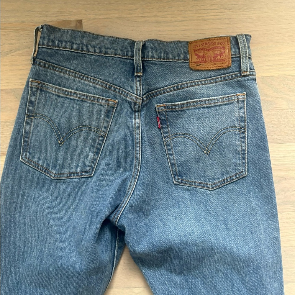 Levi's Blue Straight Jeans Classic Fit 501